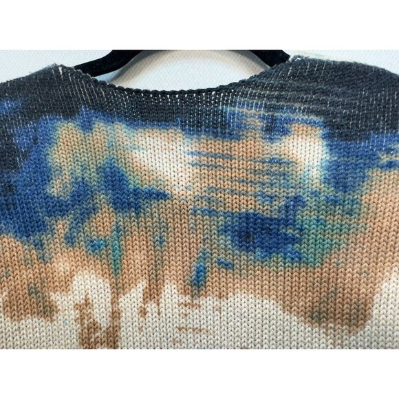 Pure Jill Womens Missy Tunic Knitted Sweater Multicolor Size XS Tie Dye V Neck - Picture 11 of 12
